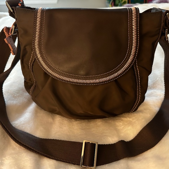 RADLEY LONDON Handbags - Radley Crossbody Bag Brown and Pink Leather